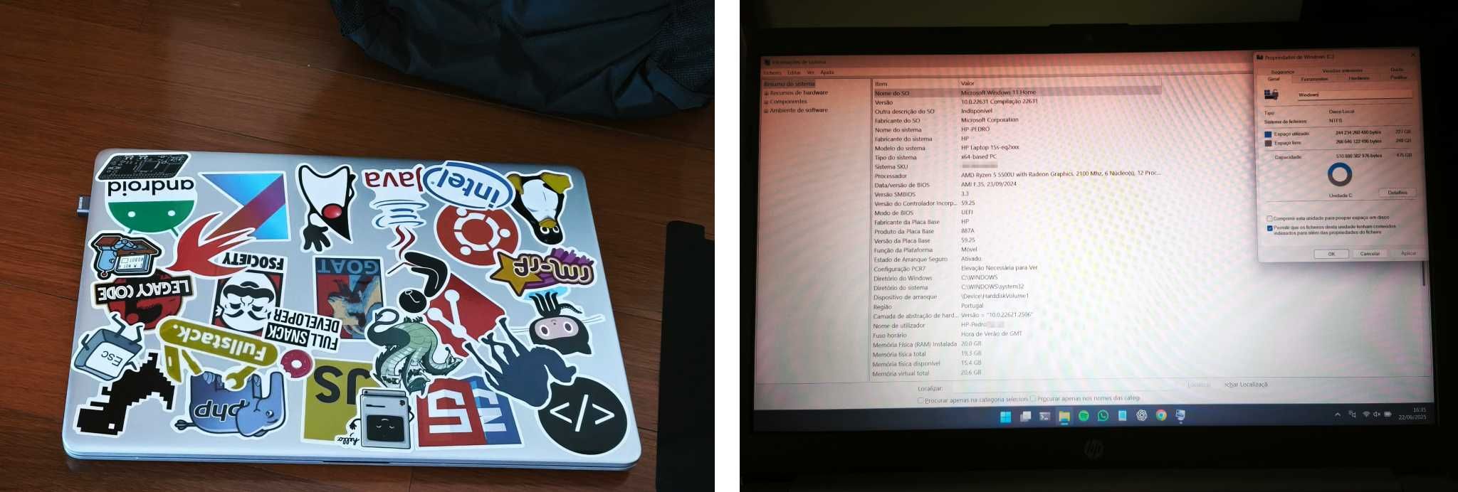 HP 15s-eq2020np - Excelente Estado + Extras