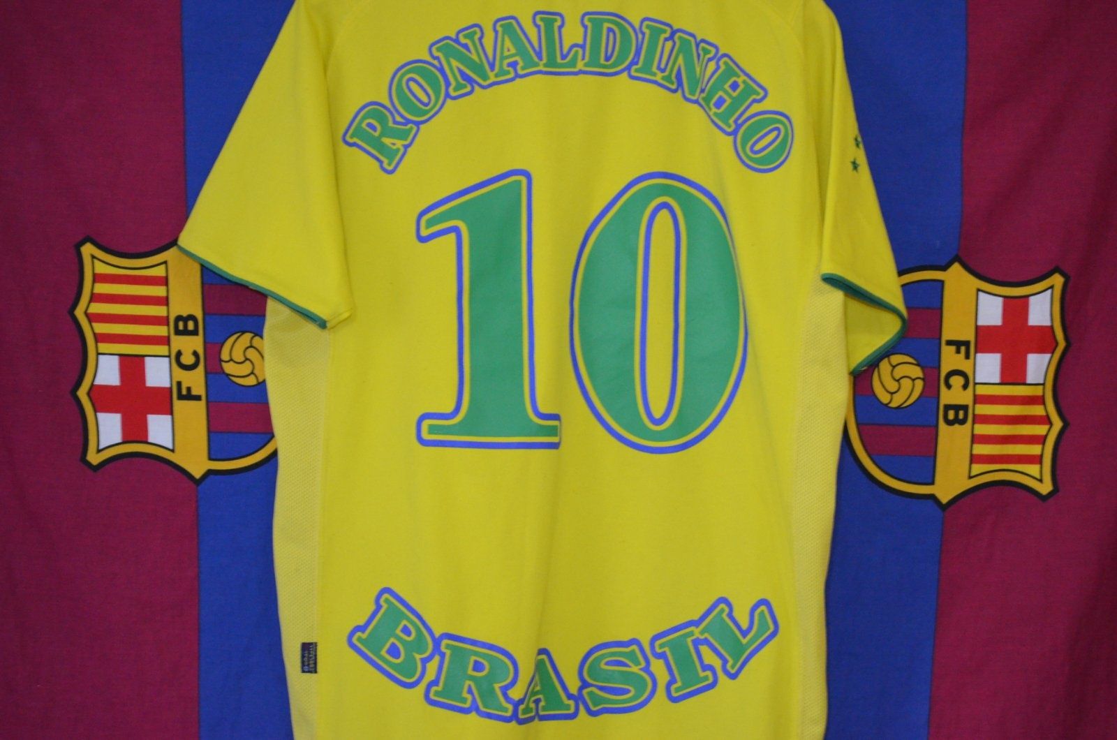 Вінтажна футбольна футболка збірна Бразилії RONALDINHO 10