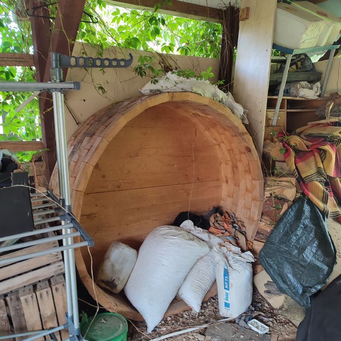 Balia ogrodowa drewniana