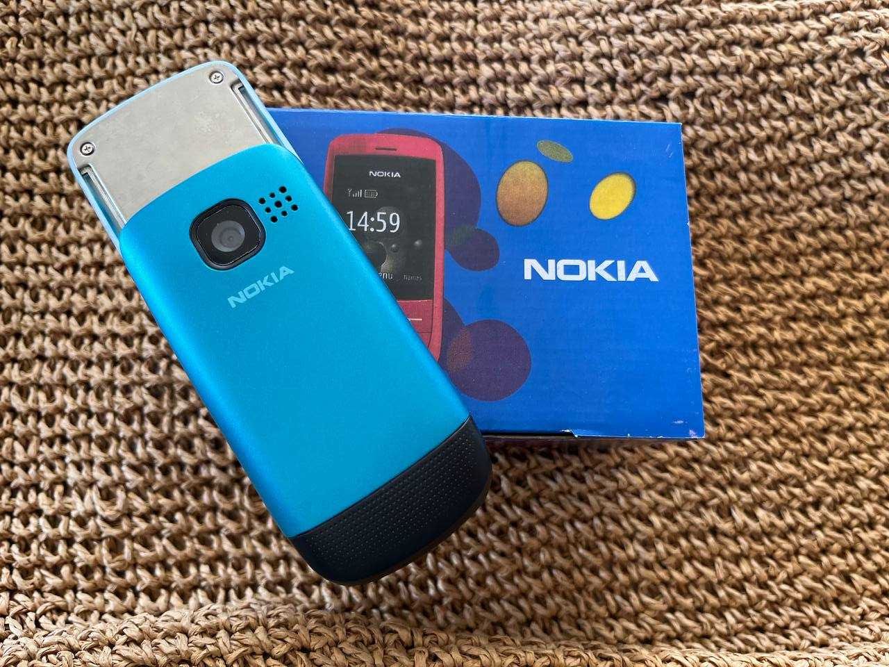 Винтажный GSM Nokia C2-05  слайдер новый телефон черно-синий в коробке