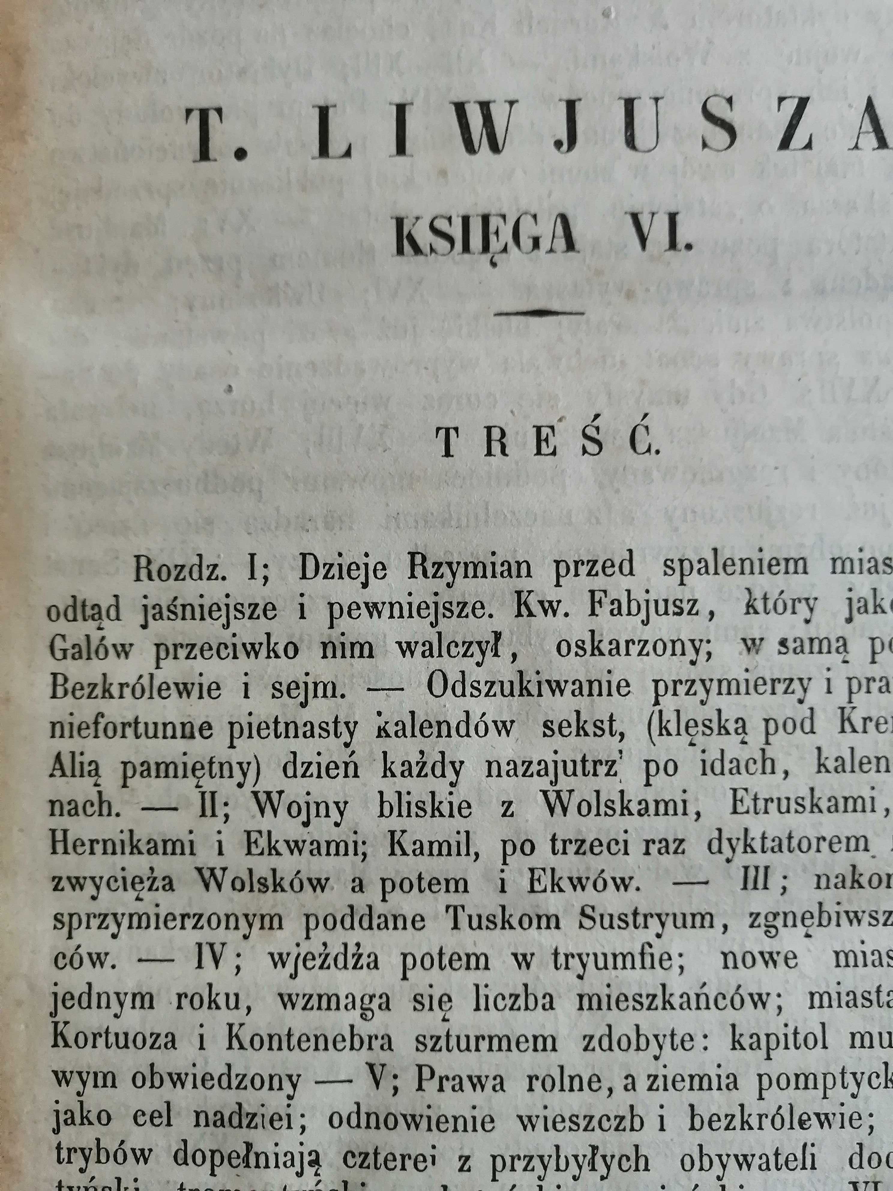 Dzieje Rzymskie wydanie z 1850r.