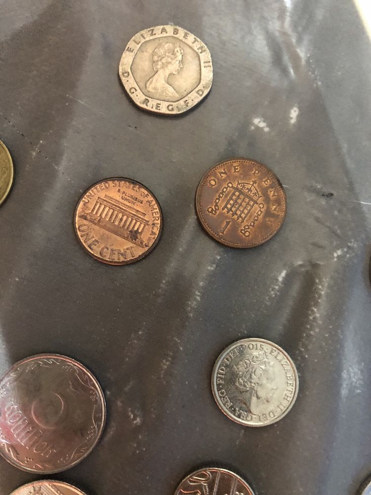 Varias moedas para coleção