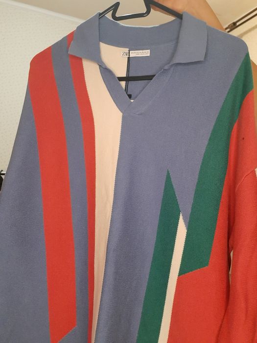 Светр чоловічий зелено бежовом кольорі