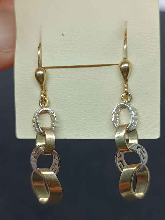 Kolczyki wzór grecki