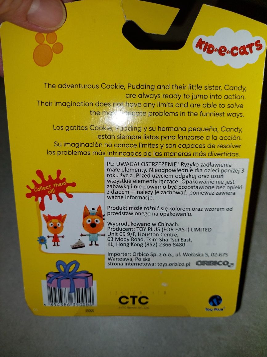 Kotociaki figurka Kleks Smudge czarny kotek kid-e-cats kot-o-ciaki