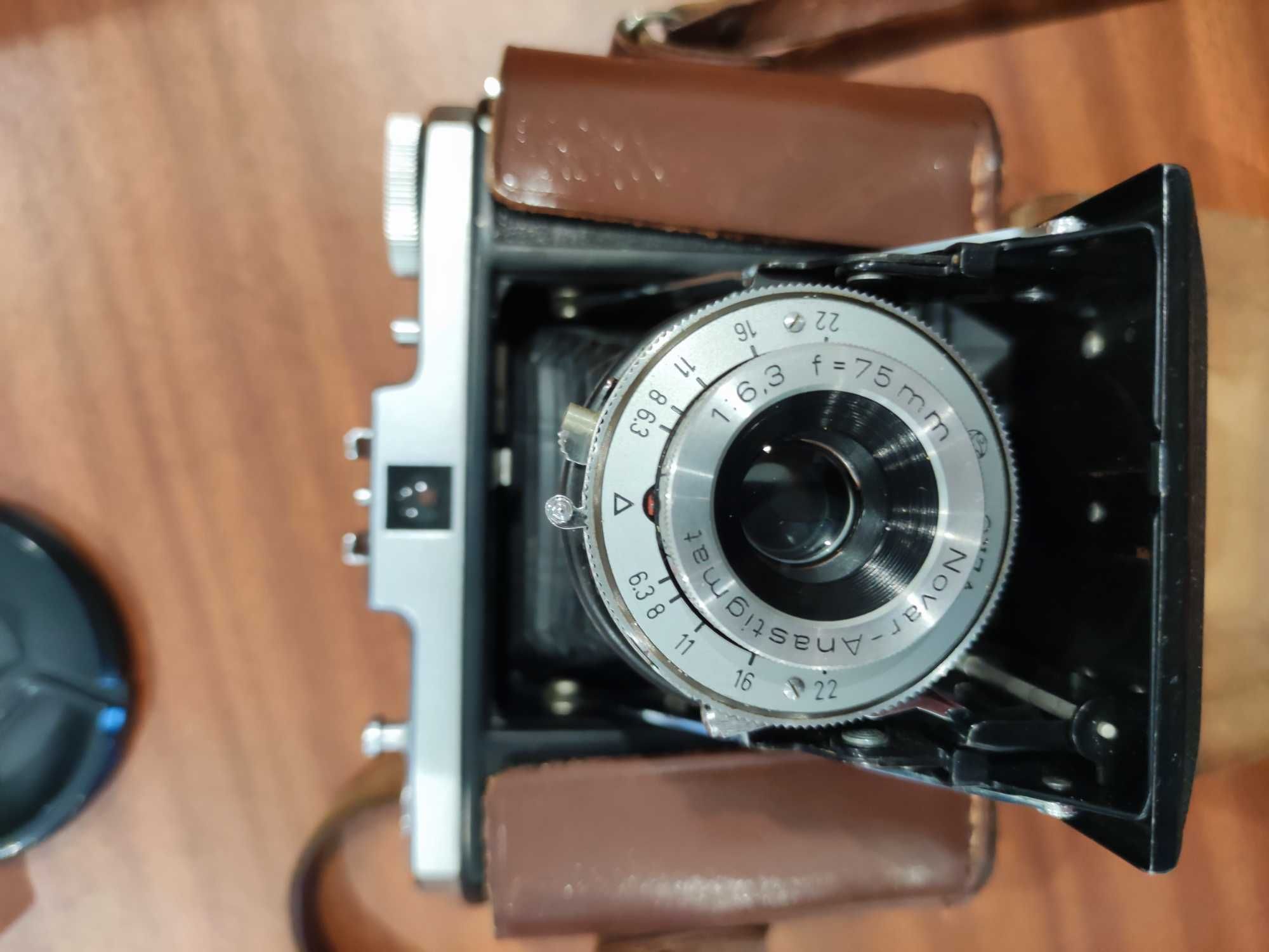 Câmera de fole Zeiss Ikon NETTAR 517/16