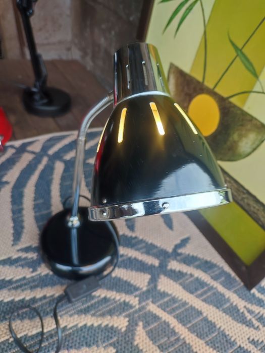 Metalowa,  lampa biurkowa