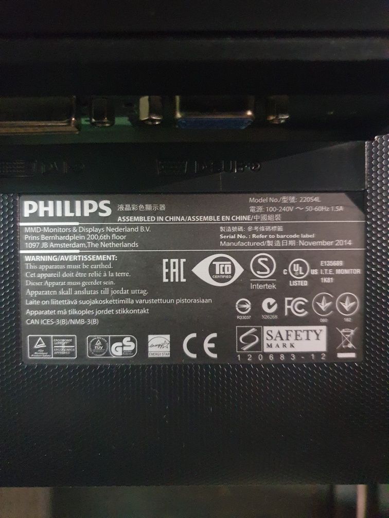 Monitor LCD Philips 22"