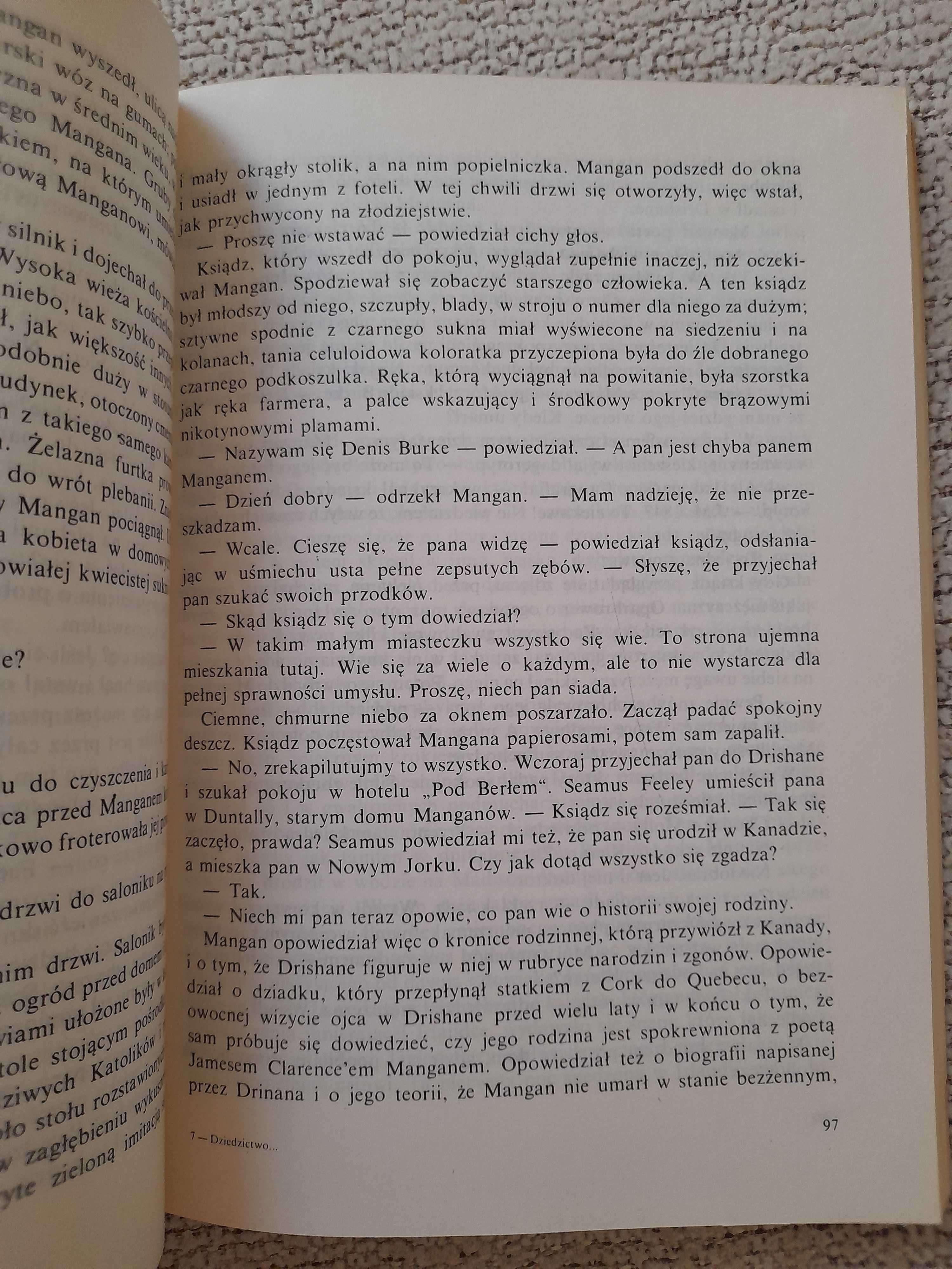 Książka "Dziedzictwo Manganow" Brian Moore