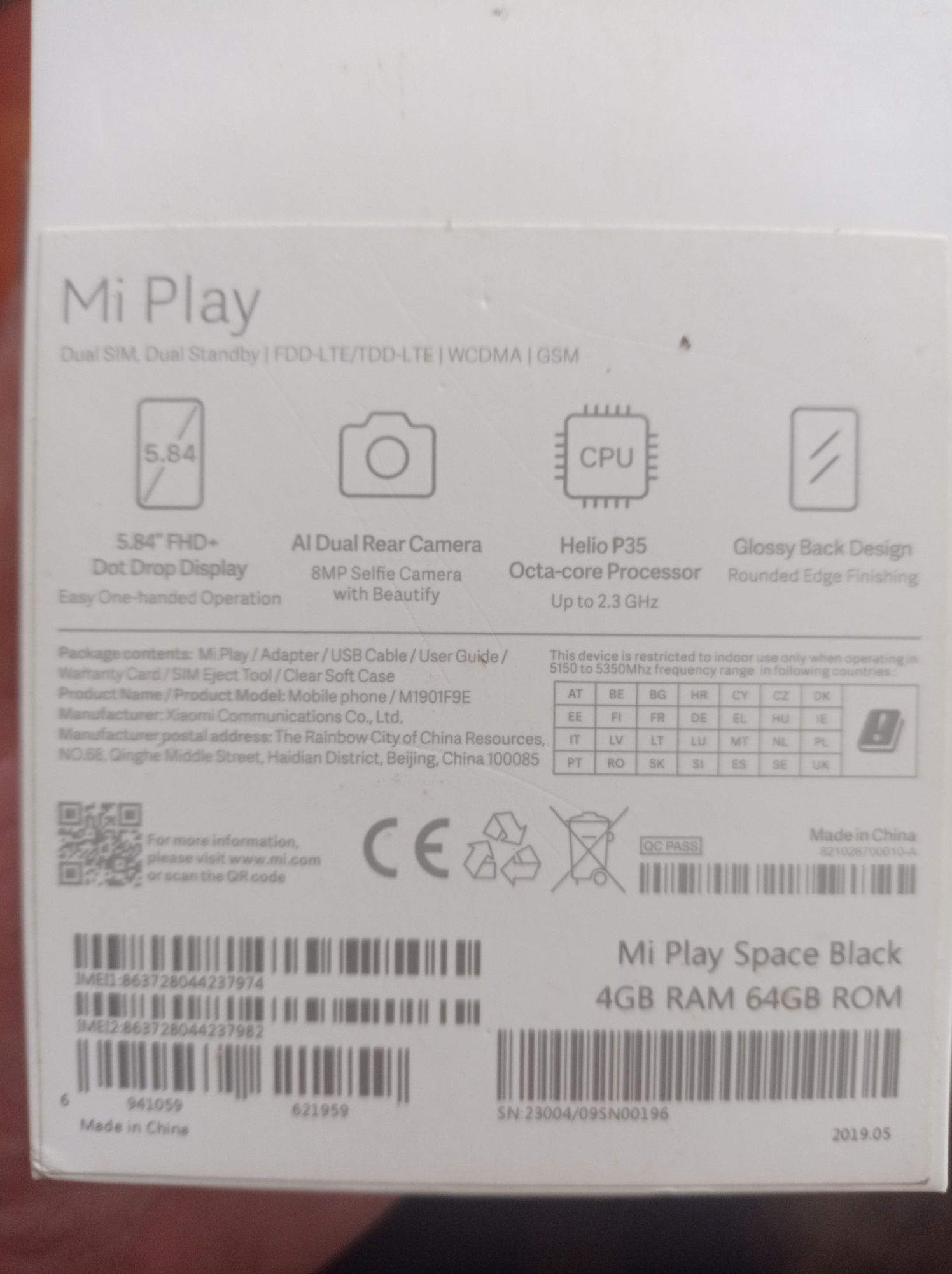 Телефон Redmi Mi Play