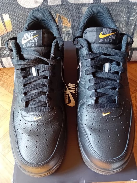 Nike air force 1 07  black -cool Gray sundial  roz 42 26,5cm  stan bdb