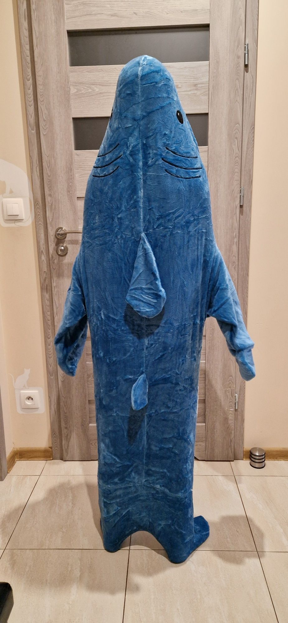 Rekin, piżama, przebranie, koc, kigurumi