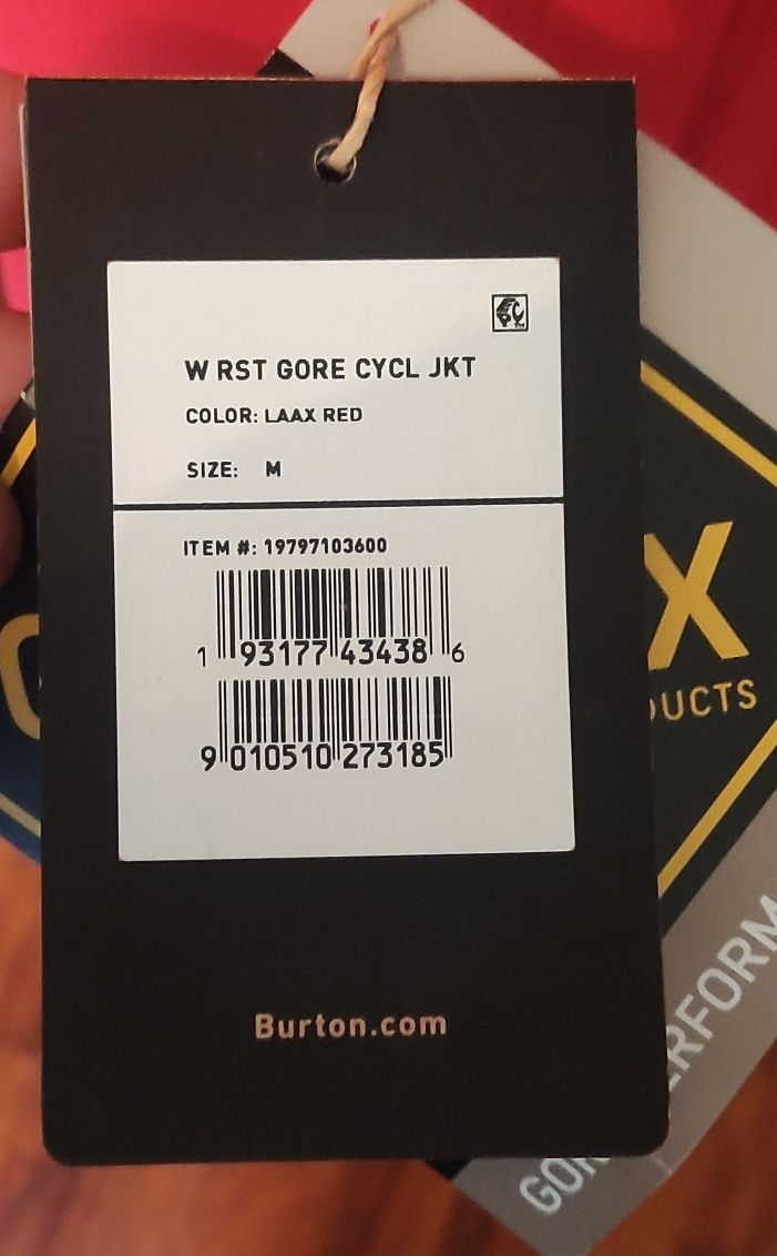 Burton W RST Gore Cycl Jkt