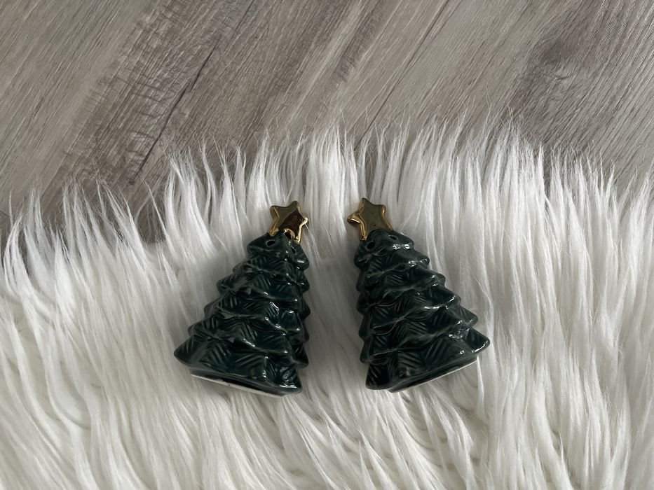 Home&you solniczka pieprzniczka choinki wigilia święta złote gwiazdy