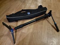Monopod Benro A38 TD + głowica S2 + vt2