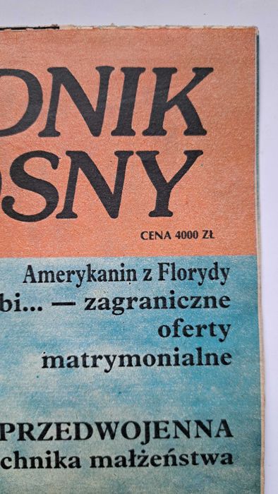 Poradnik Miłosny - gazeta z 1990