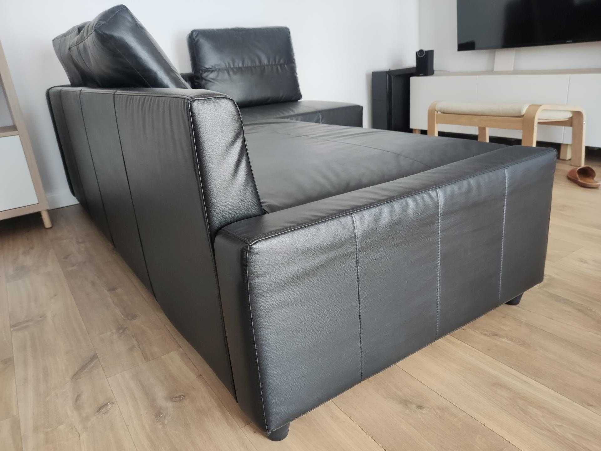 Narożnik z funkcją spania FRIHETEN, eko skóra, Ikea, lewo i prawo str.