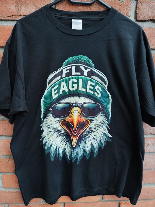 Oryginalna Koszulka T-shirt Cool Face Eagle with Sunglasses Vintage XL