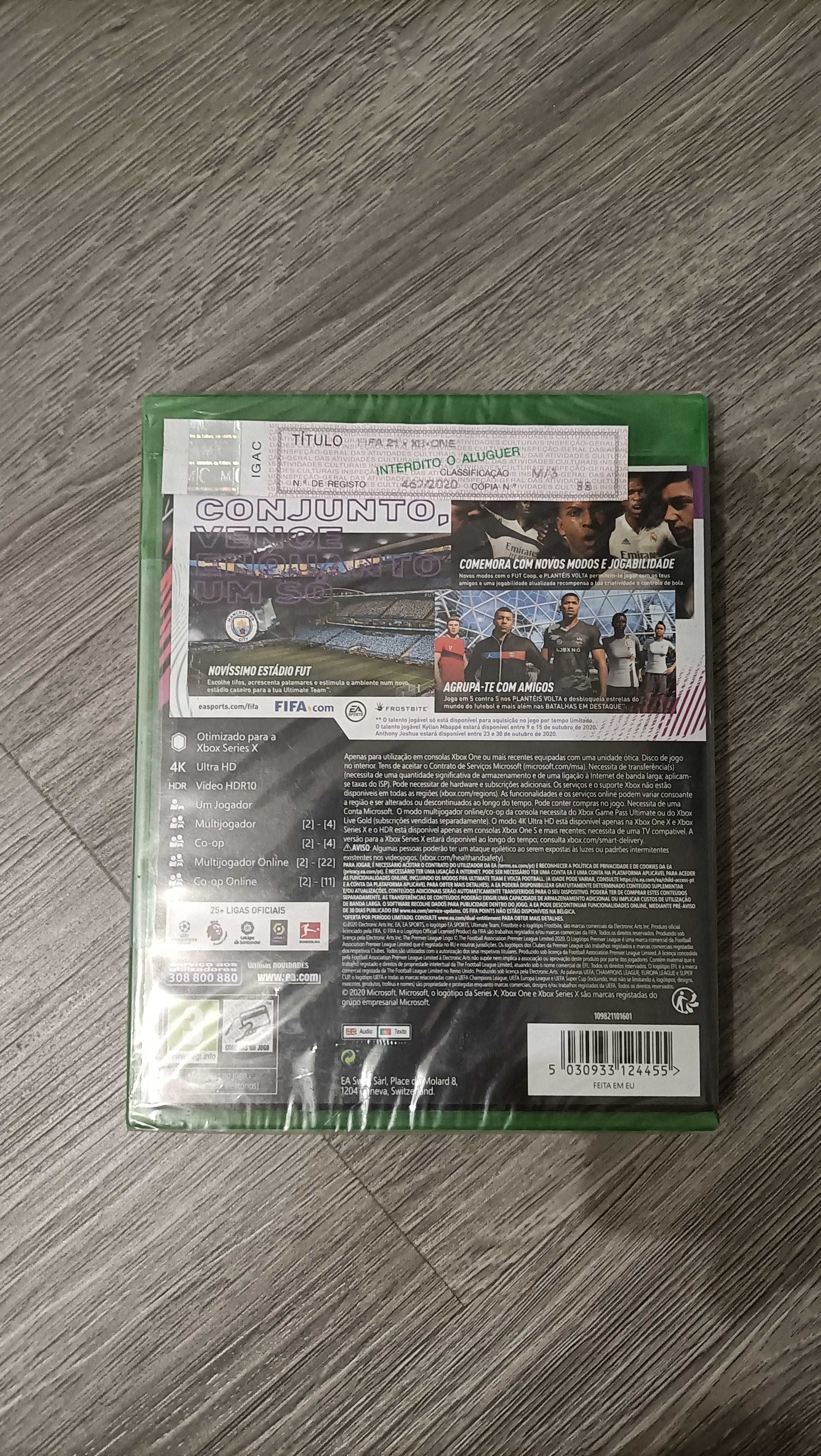 Jogo FIFA 21 Xbox selado(ou troco)
