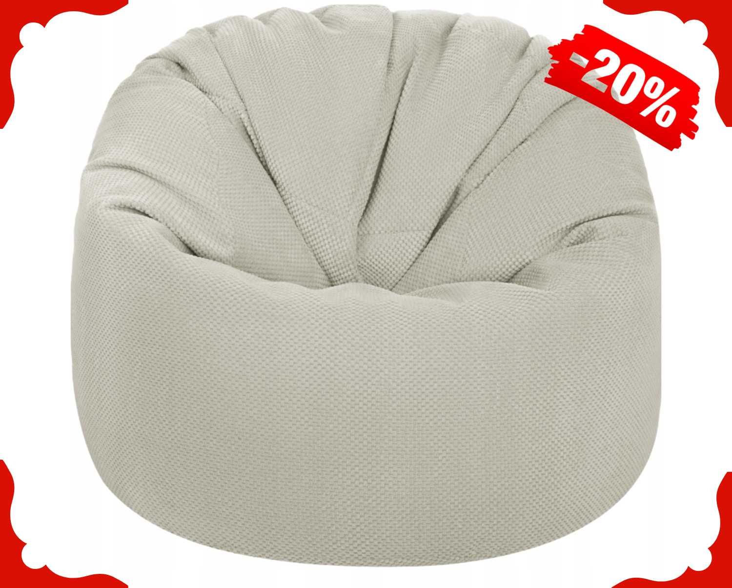 Nowy Pufa Pluszowa Welurowa Siedzisko Dzieci Worek Sako Fotel (-20%)