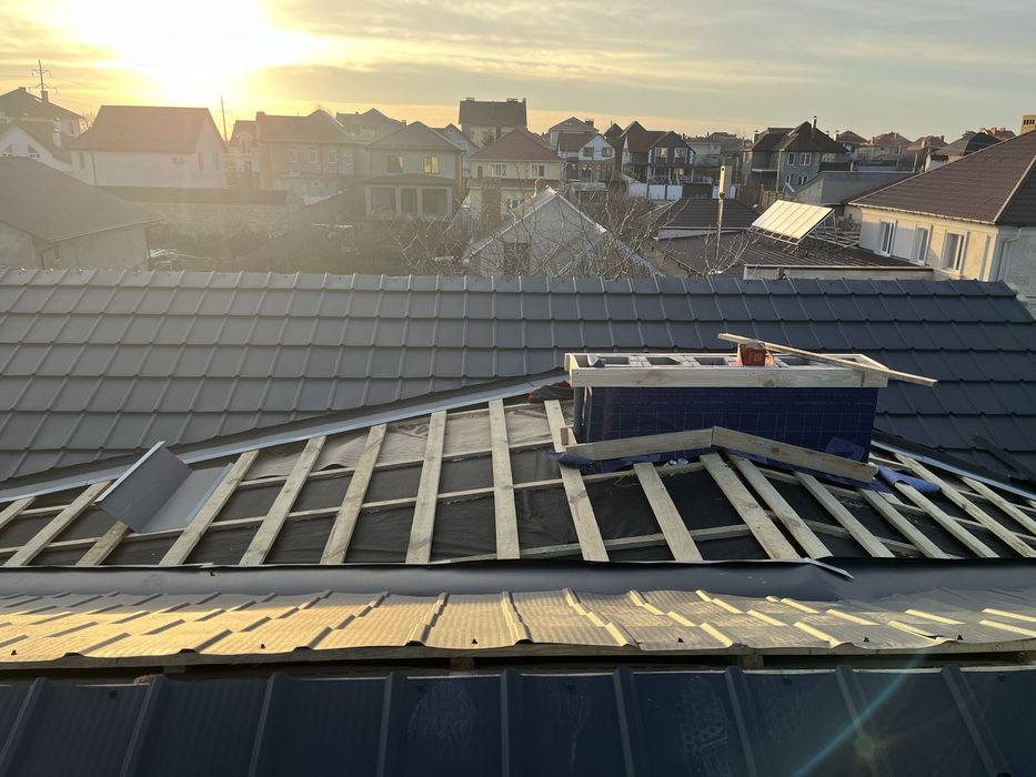 Кровельные работы Монтаж Черепицы Реконструкция Ремонт Утепление Крыши