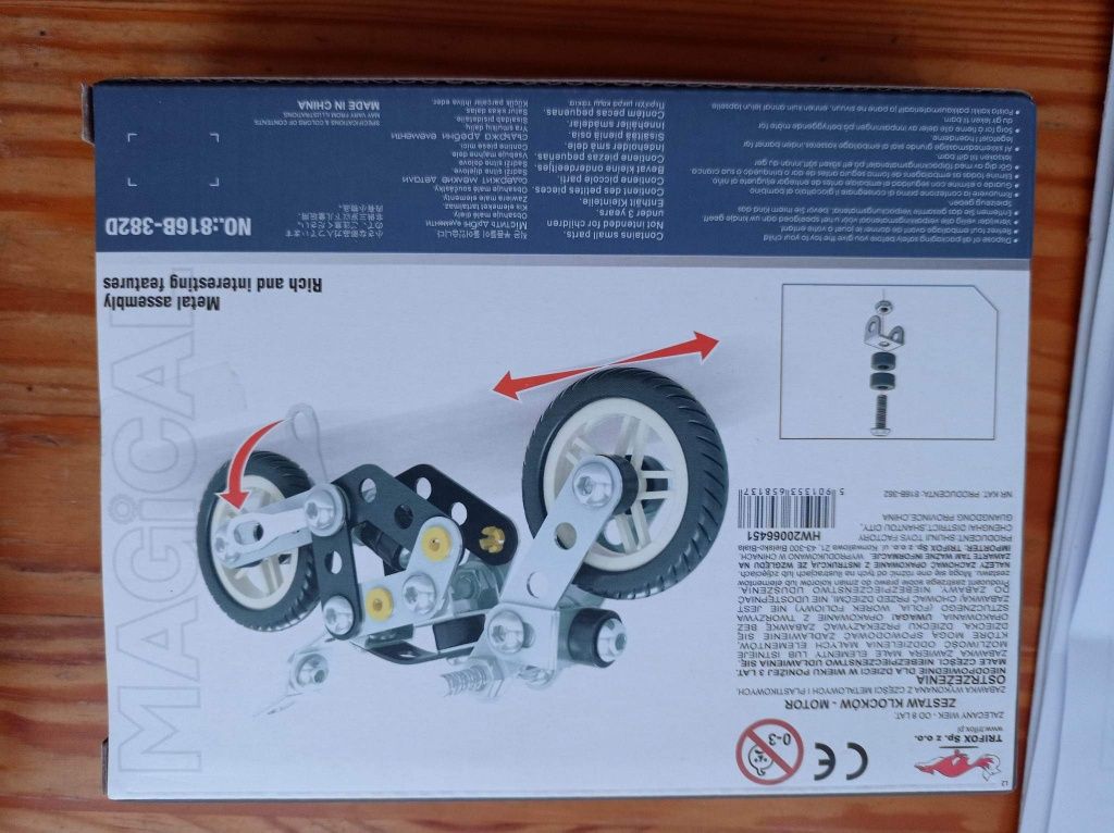 Magical model motor motocykl mały konstruktor lego technic