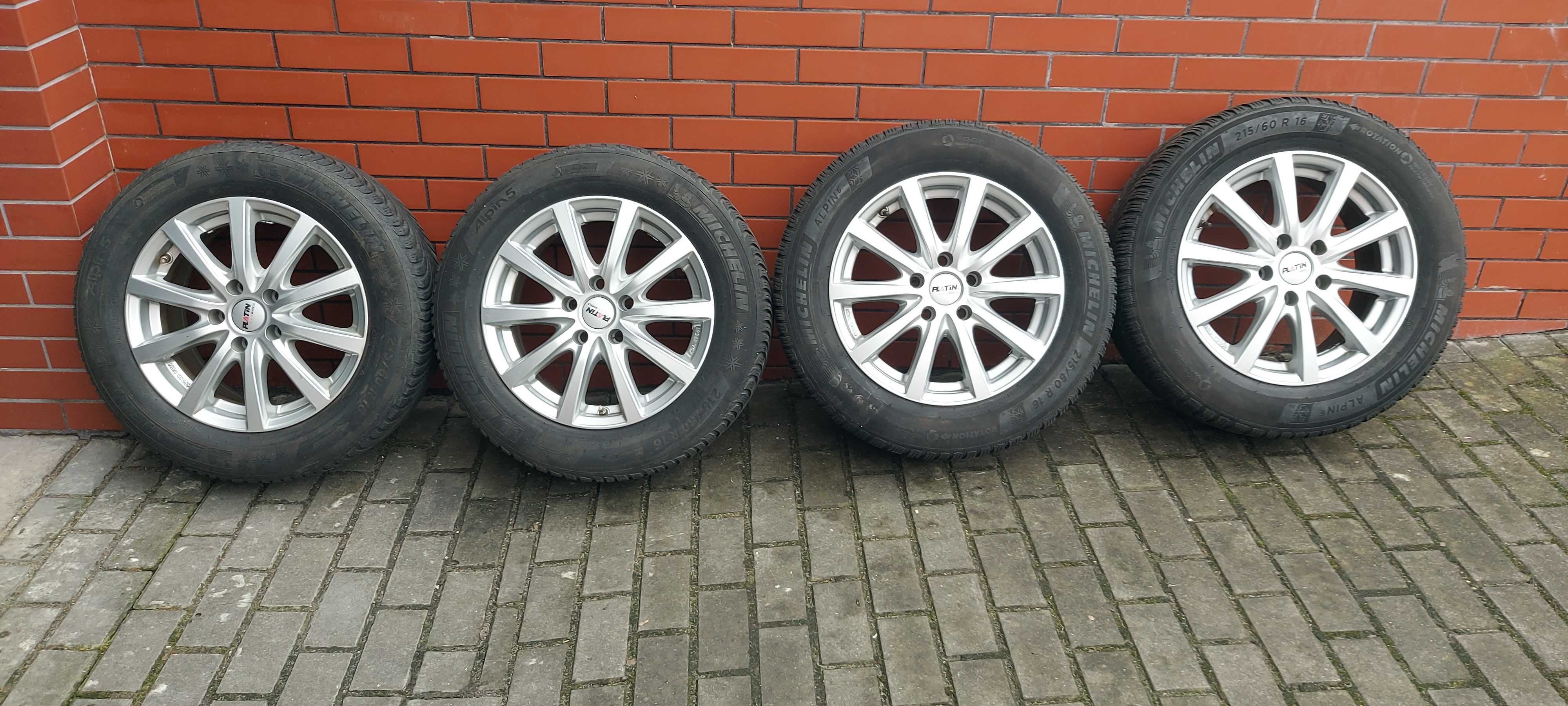 alu AUDI VW SEAT SKODA 7x16, 5x112, ET38+opony MICHELIN 215/60/16