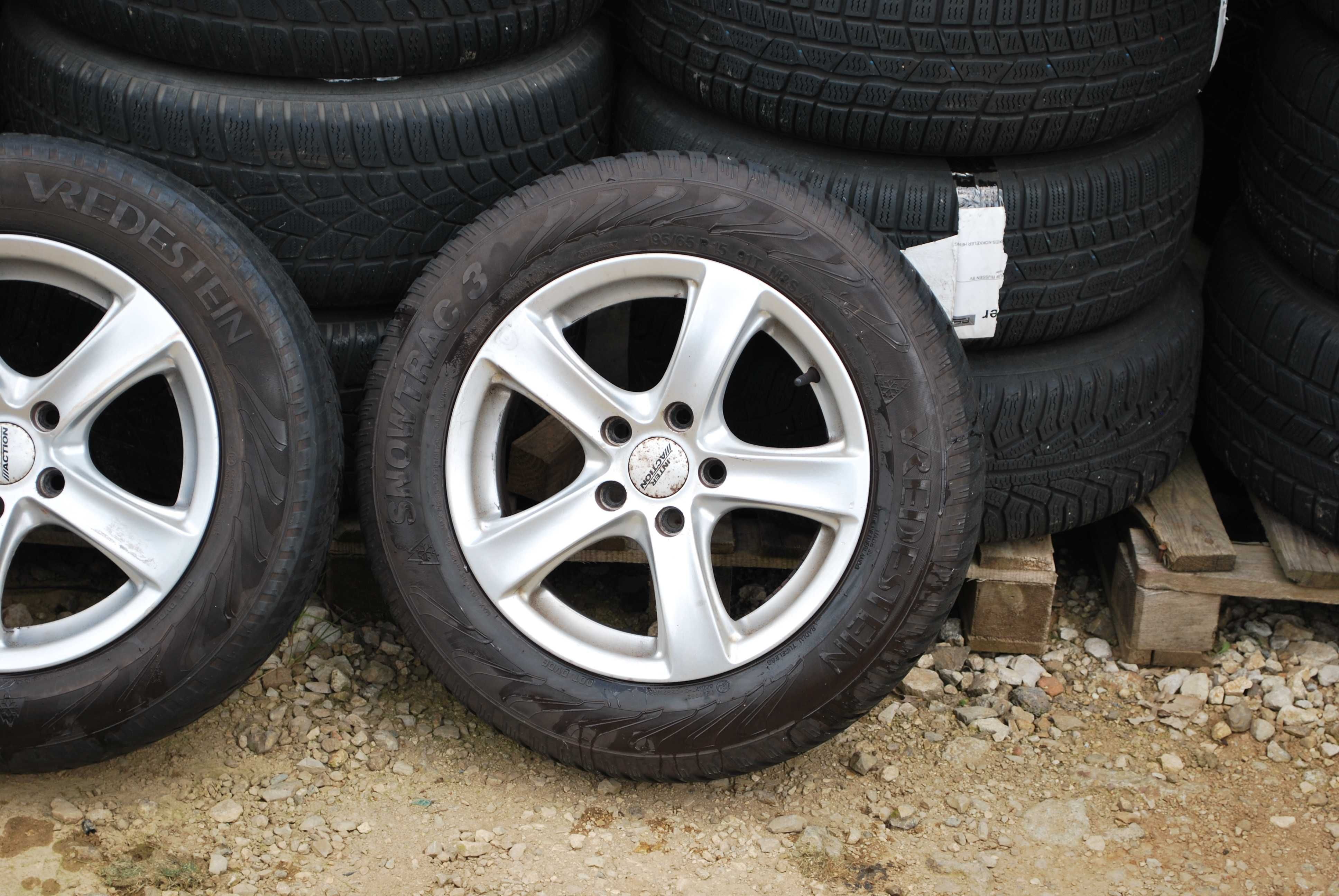 Koła 195/65 R15 5x108 Alufelgi + opony zimowe Volvo V40 S40 Ford Focus
