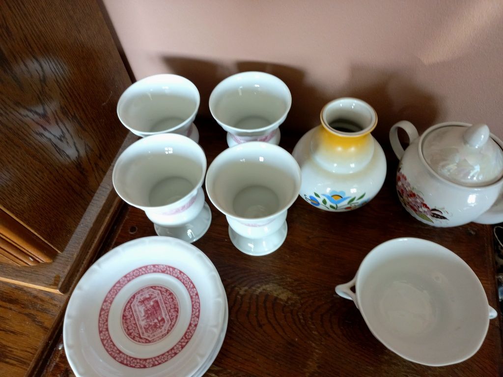 Zestaw szkło porcelana