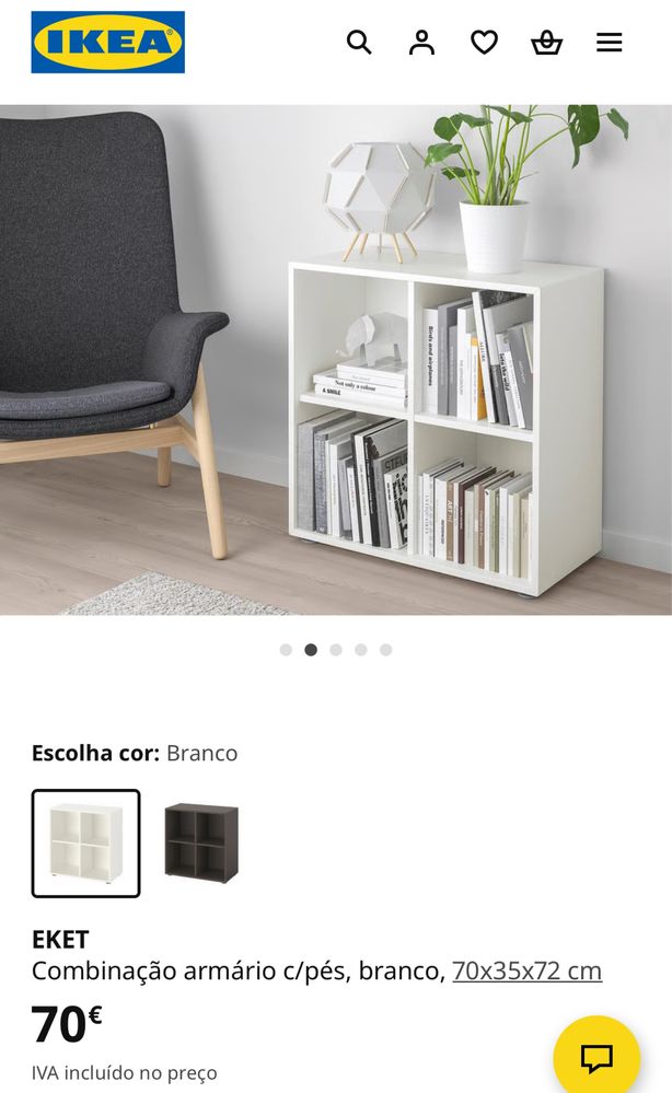 Estantes Ikea EKET Branco  (5 unidades)