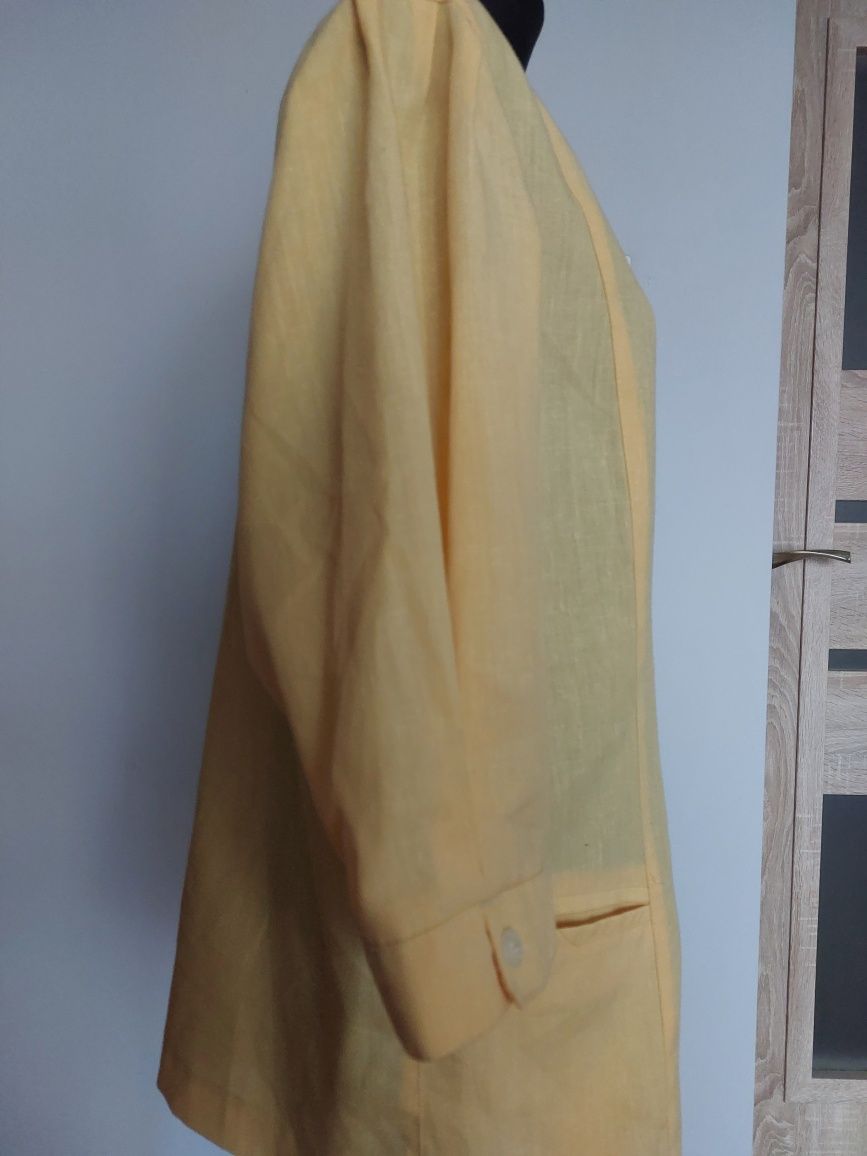 Marynarka koszula roz. 44 lub typu oversize masełkowy