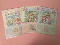 Conjuntos Papéis de Carta Perfumados muito bonitos Anos 80