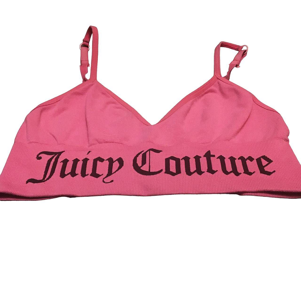 Juicy Couture Джуси Кутюр вінтажний рожевий бюстгальтер бра спортивний