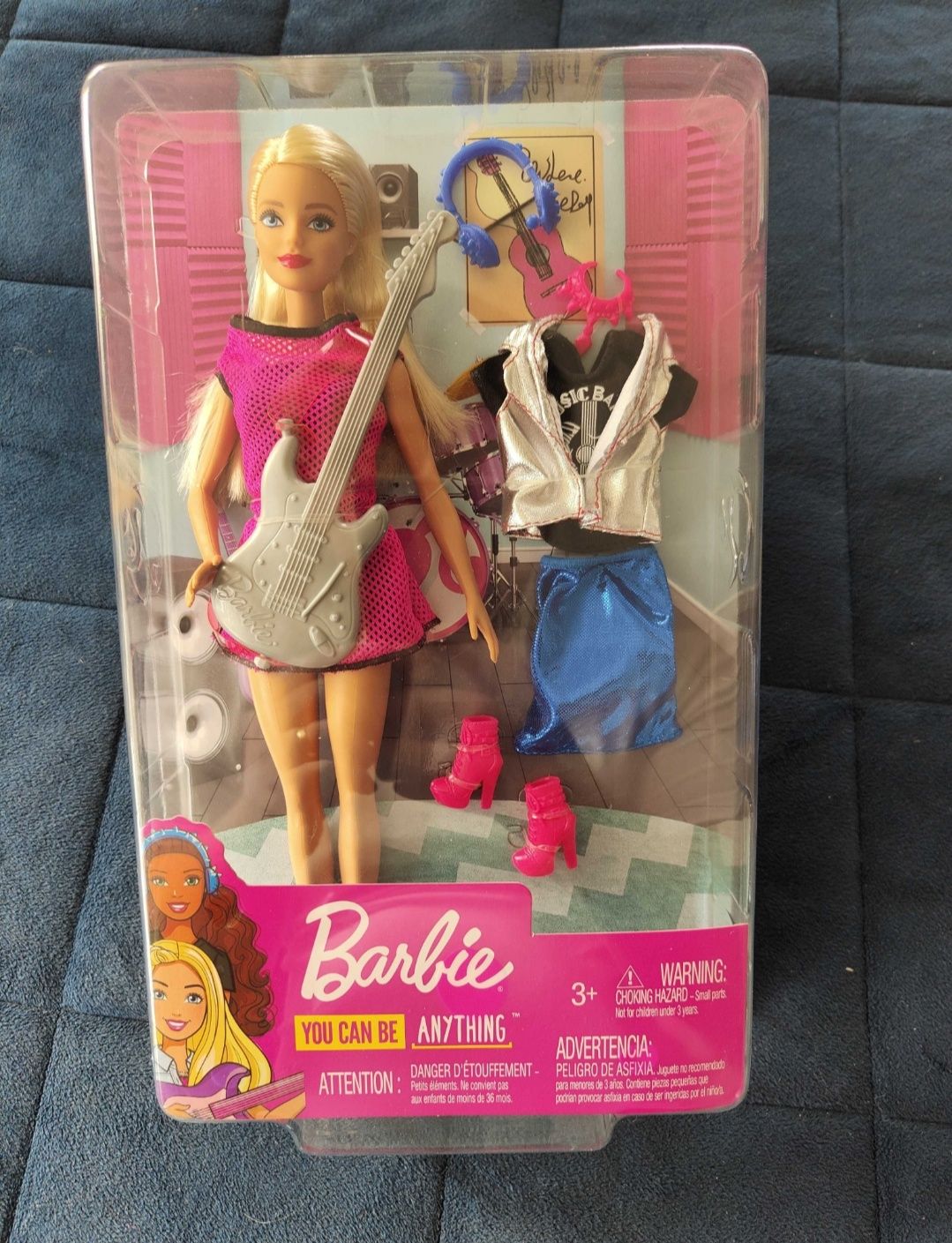 Nowa lalka Barbie Mattel rockstar muzyczna kariera ubranka GDJ34