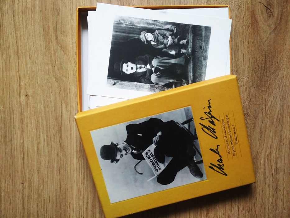 Charlie Chaplin fotografie pocztówki z Francji