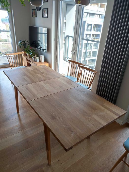 Stół Dębowy - 160(205)x90 cm