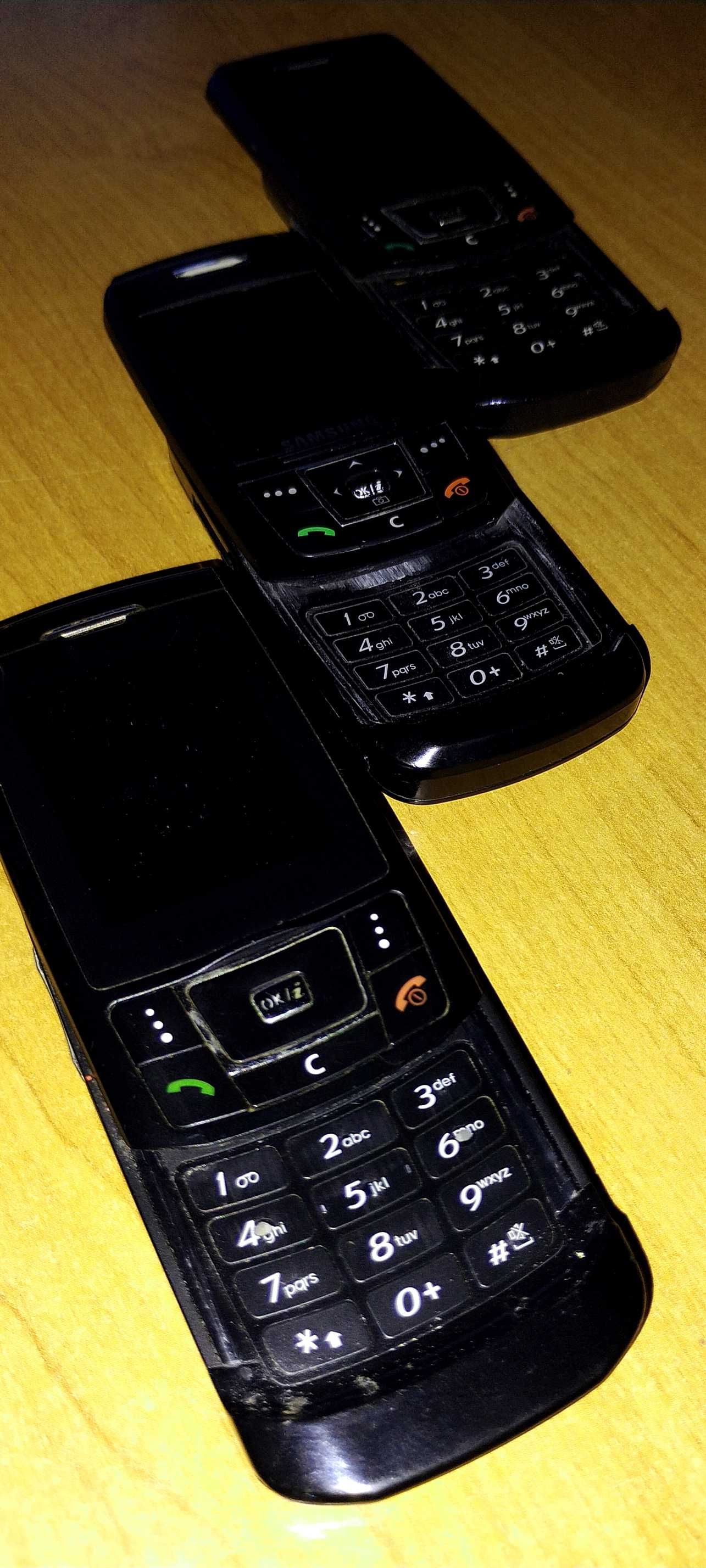 3x Samsung D900i GSM Slide Slider microSD MP3 RadioFM 3MPx E-Mail D900