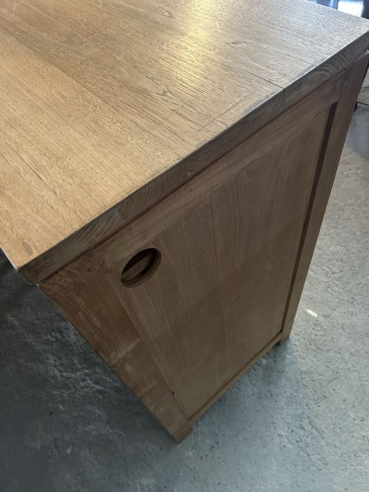 Komoda drewniana XXL 260cm TEAK bufet rustykalna farmhouse