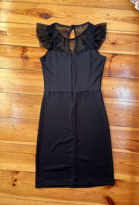 Платье мини черное