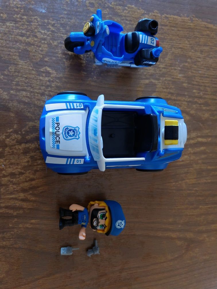 Conjunto Playmobil - polícia e transportes