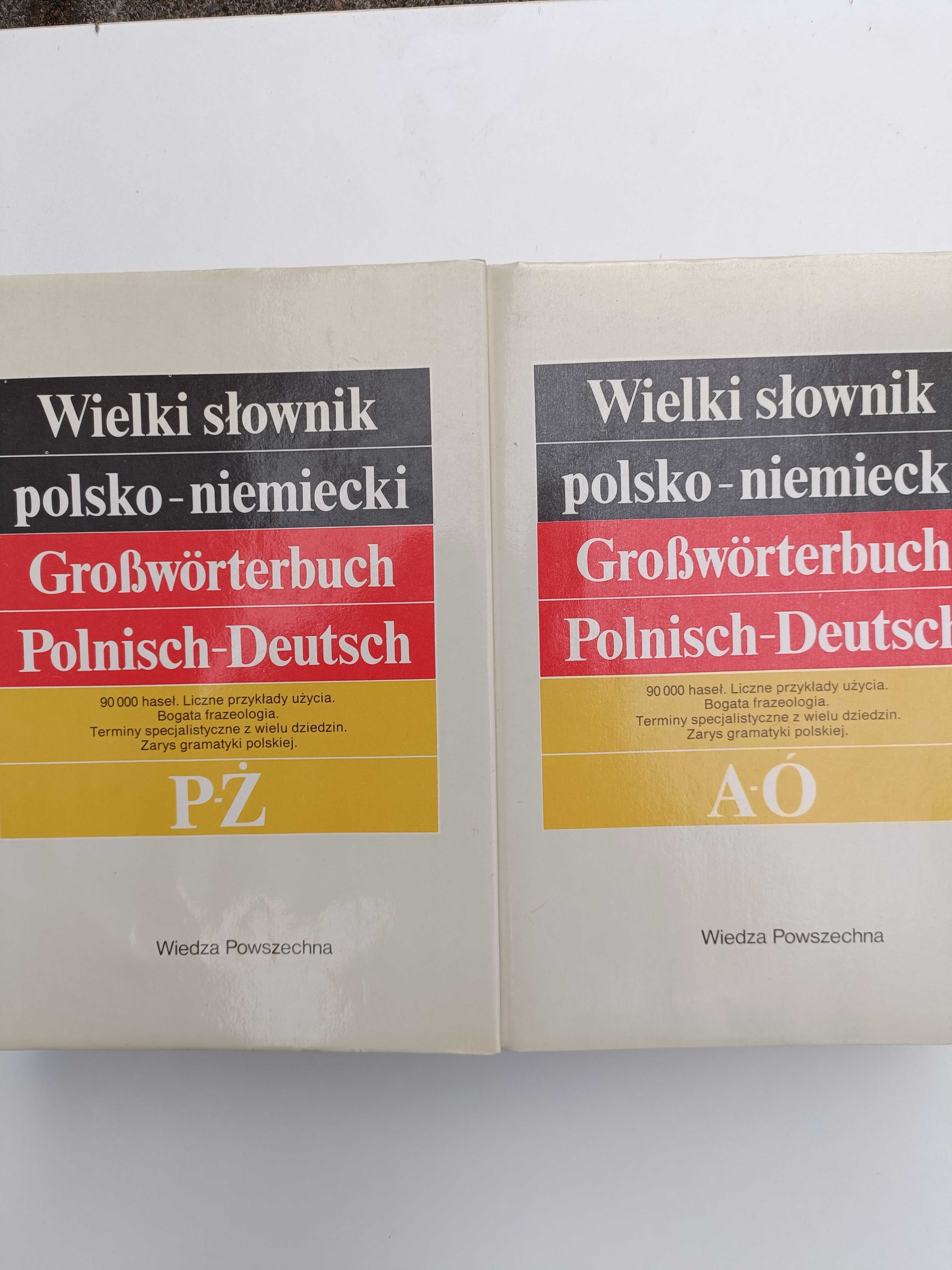 Słownik niemiecko-polski i polsko-niemiecki; cena za 2 szt.