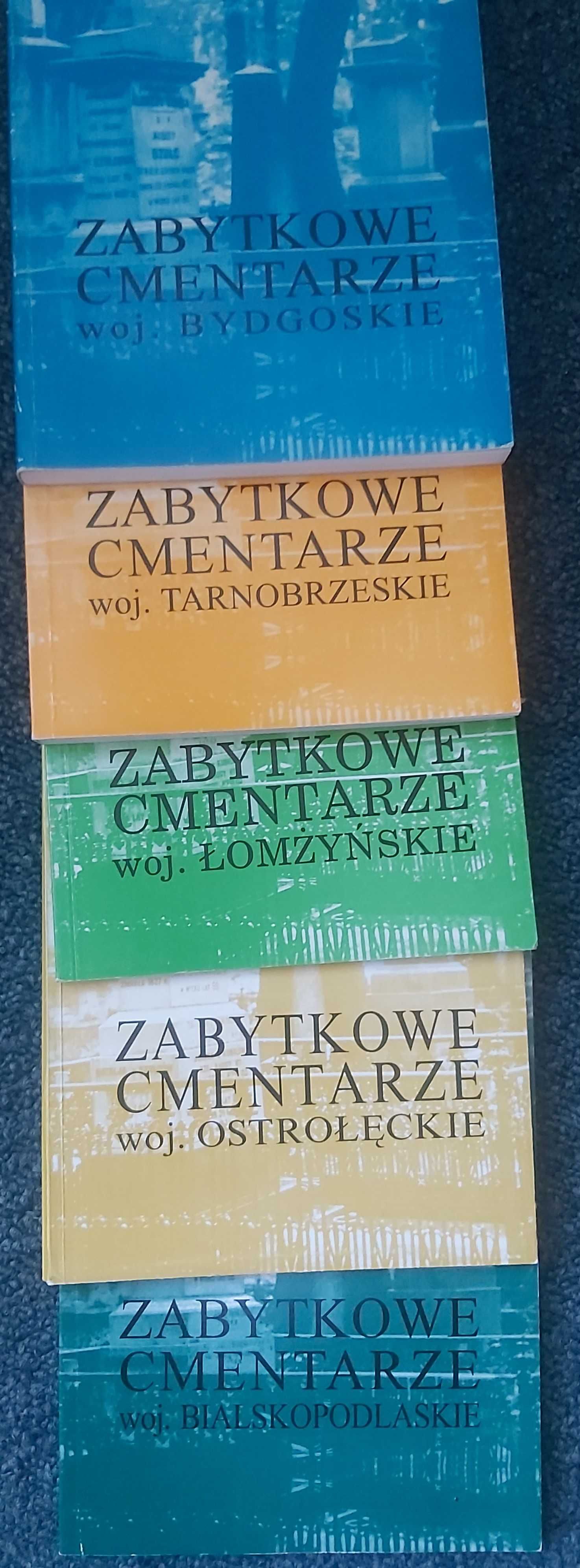 Zabytkowe cmentarze -  różne województwa, 5 książek !! !!
