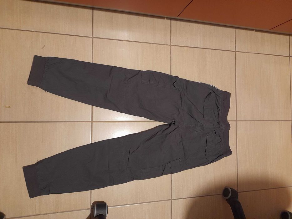 2 szt spodnie bojówki 146