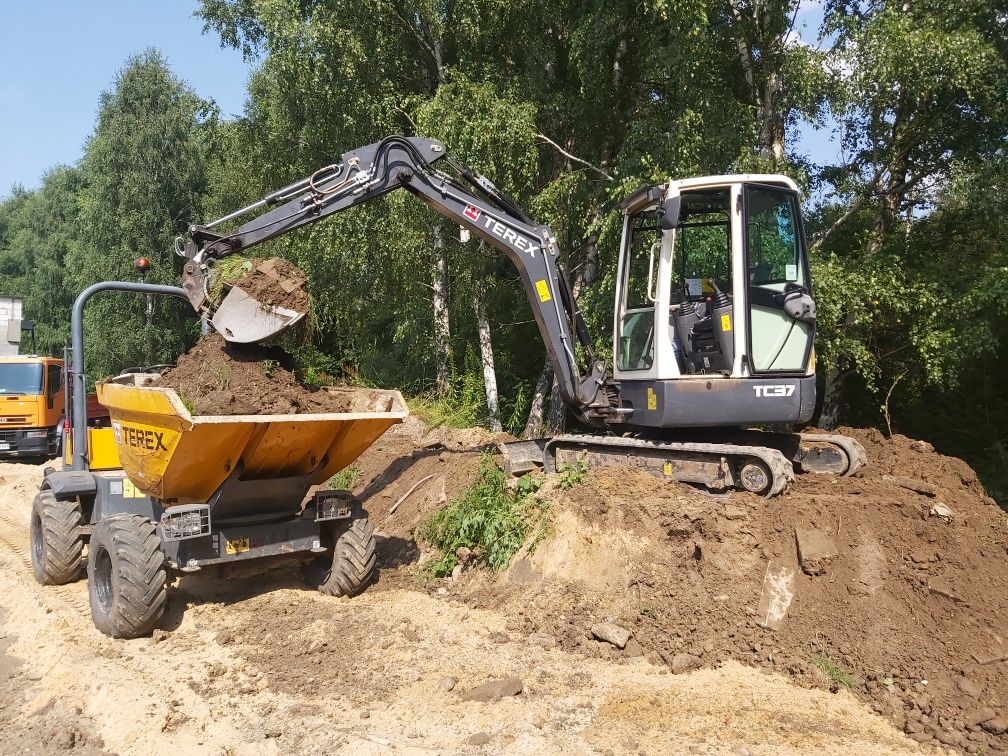 Usługi Koparką Minikoparką,Wozidłem Budowlanym i Wywrotką. Skarżysko-K