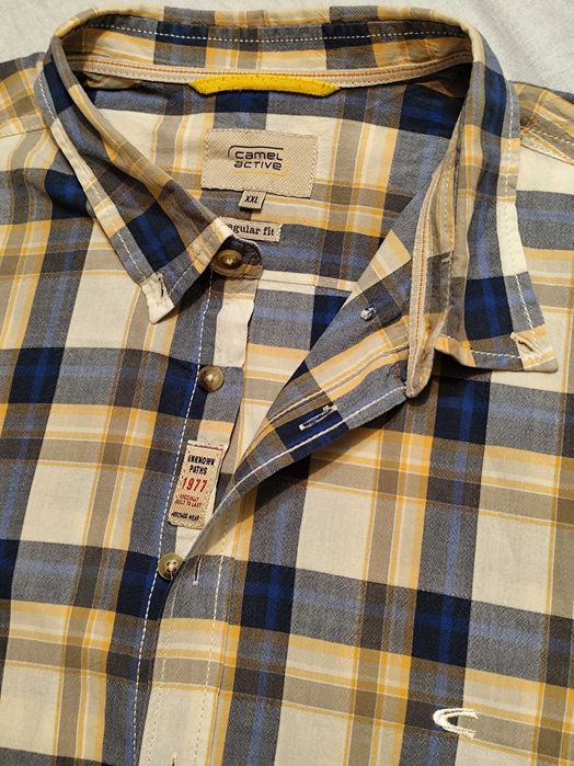 Camel Active XXL Koszula w kratkę niebieska