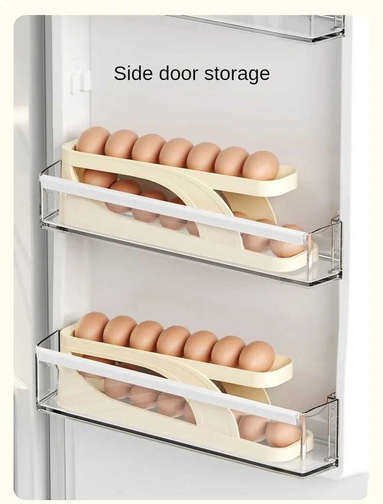 Organizador de Ovos com Rolagem Automática - Prático e Seguro!