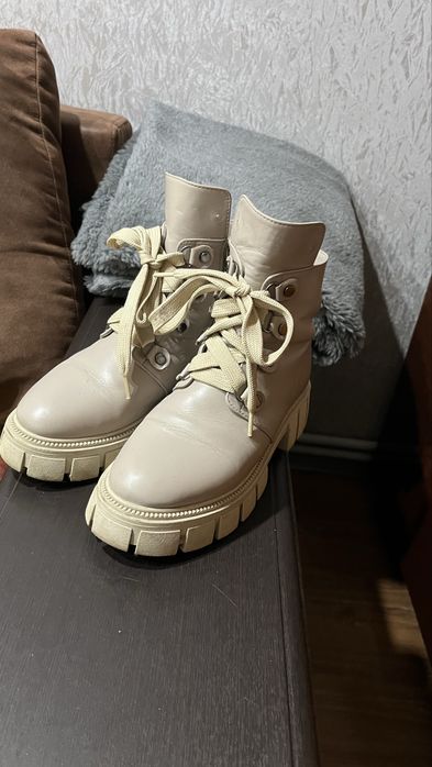 Зимові шкіряні черевики