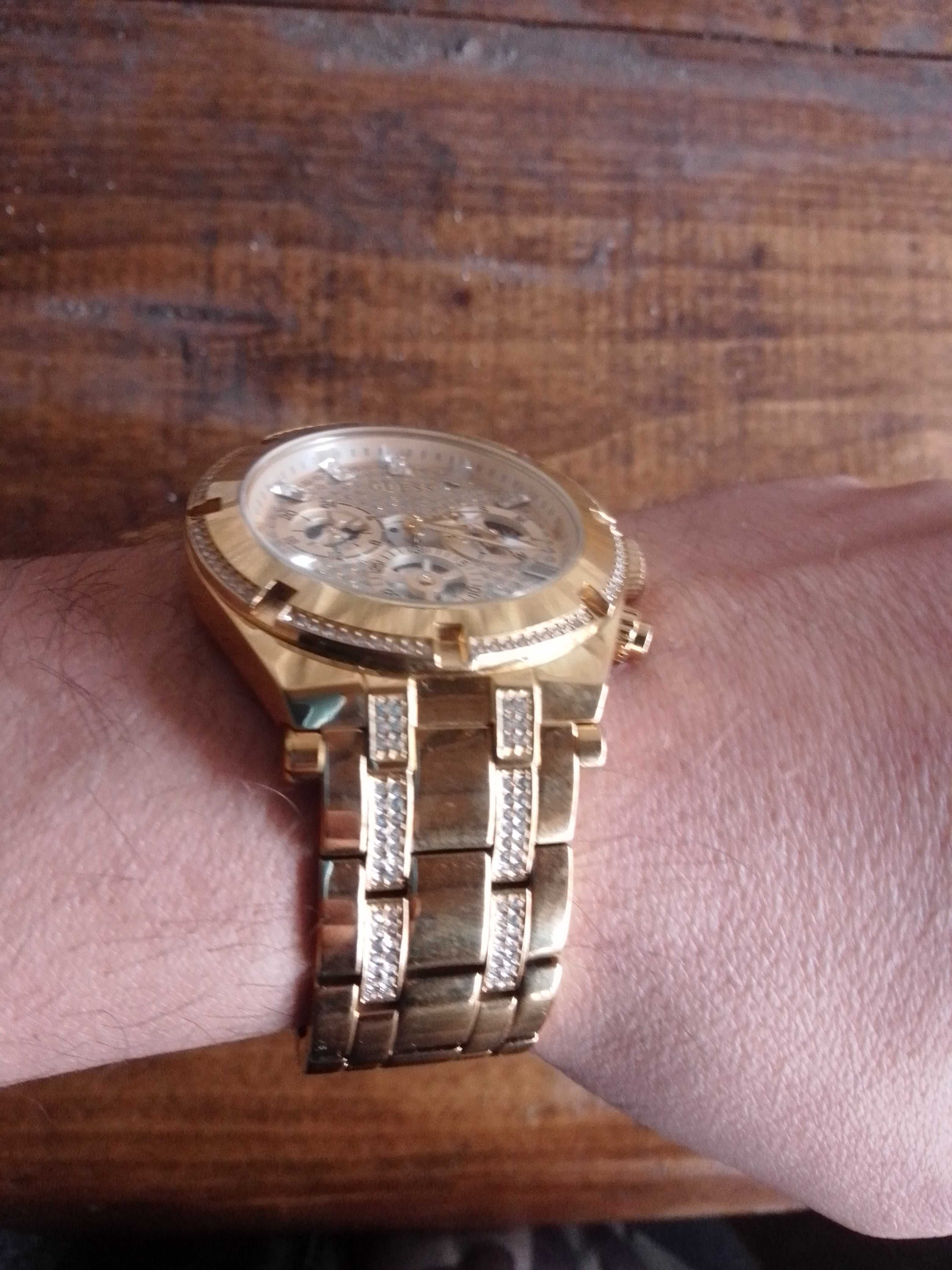 Zegarek męski na rękę z złota