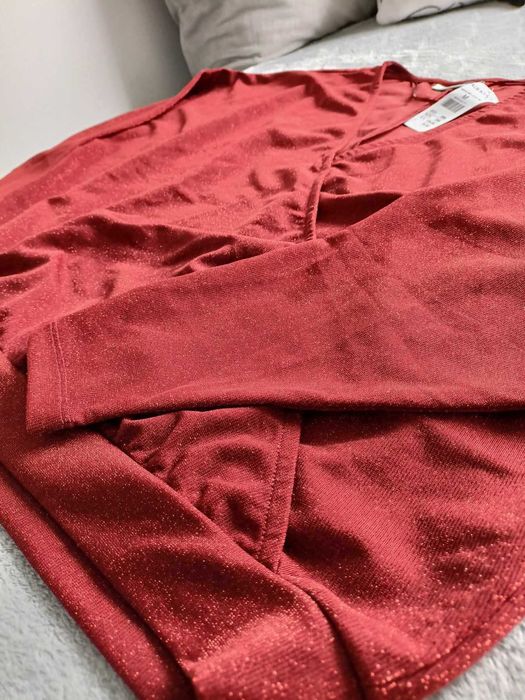 NOWA Z METKĄ damska, mieniąca się bluzka KappAhl - rozmiar M