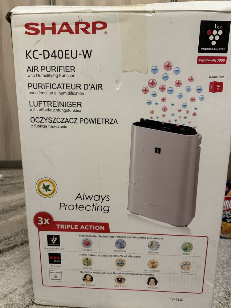Sharp oczyszczacz z nawilżaniem KCD40EUW